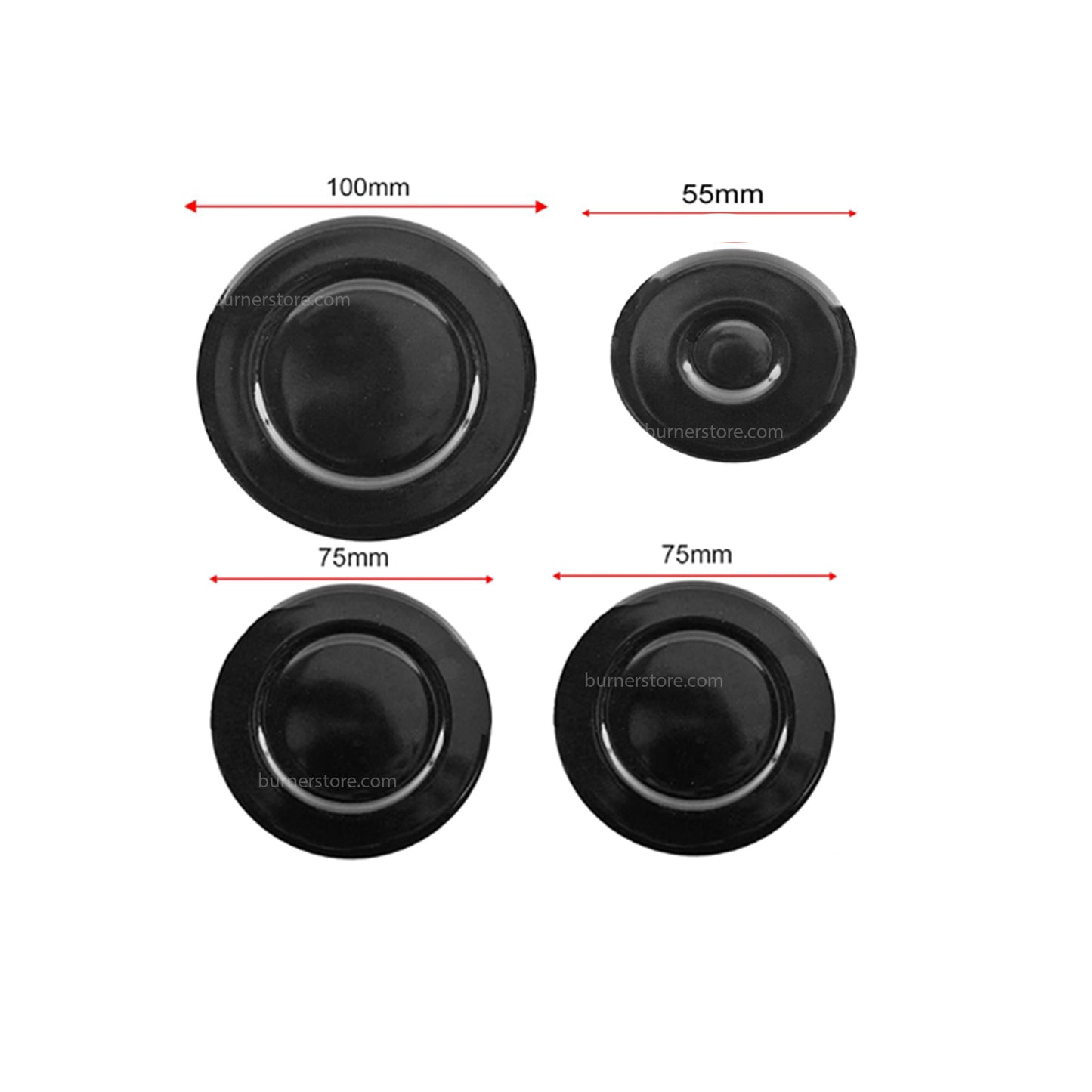 Faber Hob Burner Plate (Big Medium Medium Small) (set of 4)